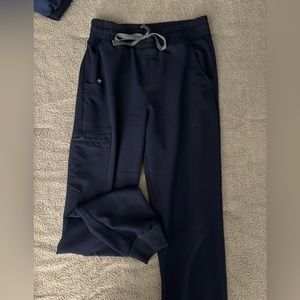 Navy high waisted scrub jogger bottoms